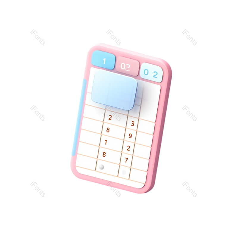 智能手机图片,可爱风元素,设计元素PNG,学习工具免抠素材